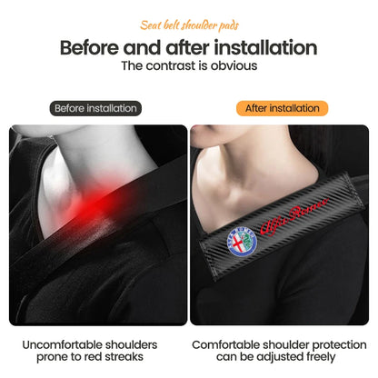 Leather Seat Belt Cover for Alfa Romeo