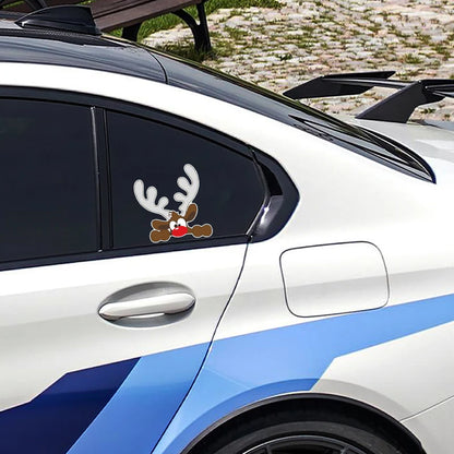 Christmas Santa Claus Waterproof Reflective Car Sticker Decal