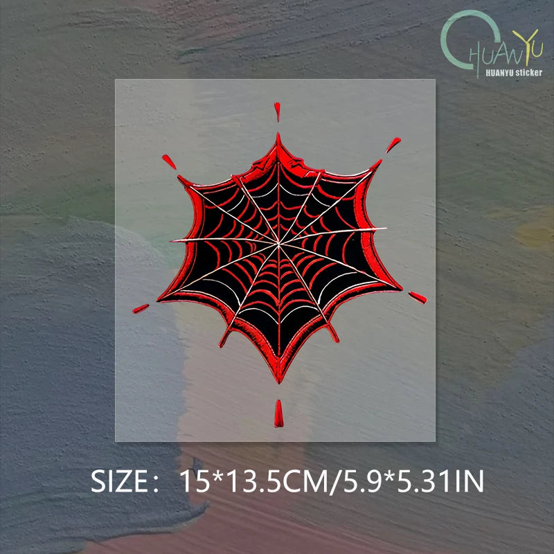 Hollow Spider Web Car Sticker – Gothic Waterproof Concealer C316A1 15x13.5cm – Car Accessories | MotorWorld Marketplace