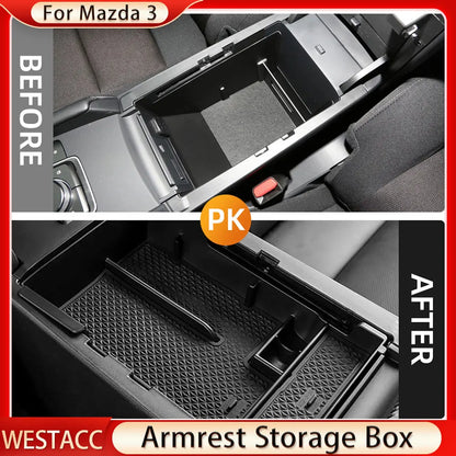 Mazda3 Axela 2019-2023 Armrest Storage Organizer Tray