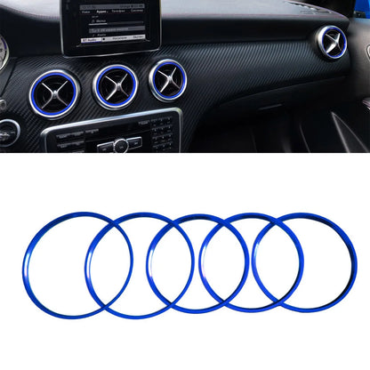 5Pcs AC Vent Trim Set for Mercedes A/B/GLA/CLA 2012-18 Blue – Car Accessories | MotorWorld Marketplace