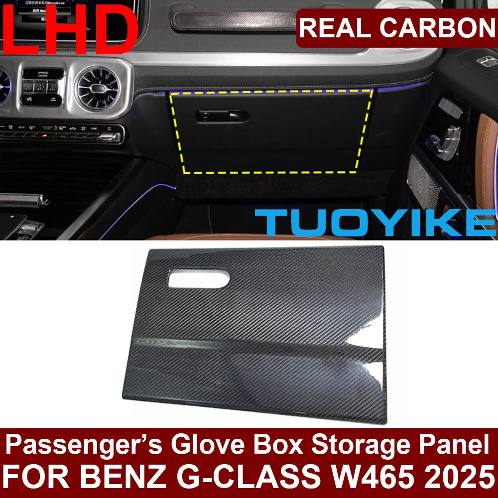 (NOT SOLD TO USA) Real Carbon Fiber Seat Switch Trim for G-Class W465 2025+ LHD Glove Box Trim – Car Accessories | MotorWorld Marketplace