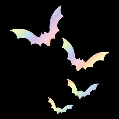 Spooky Bats Car Rearview Mirror Decal – Waterproof Vinyl rainbow color 4.5x4cm – Car Accessories | MotorWorld Marketplace