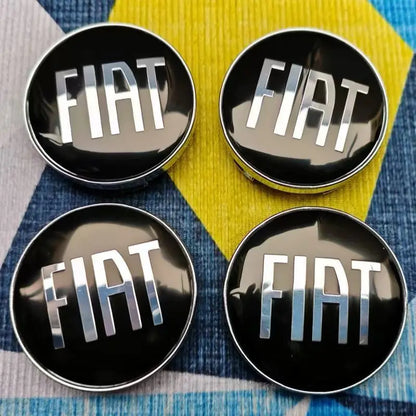 4pcs 60mm(2.4") Wheel Hub Caps Fit Fiat 500 Punto Stilo Bravo