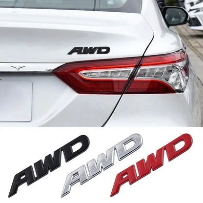 Universal 3D Metal AWD 4WD Emblem Badge for SUV & Off-Road Pros