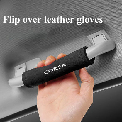 Opel Corsa Suede Door Handle Protector, Anti-Slip