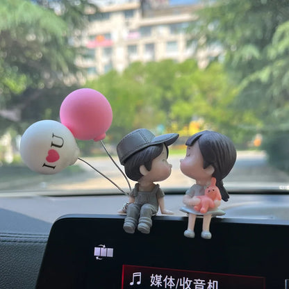 Figurines de couple de dessins animés mignons