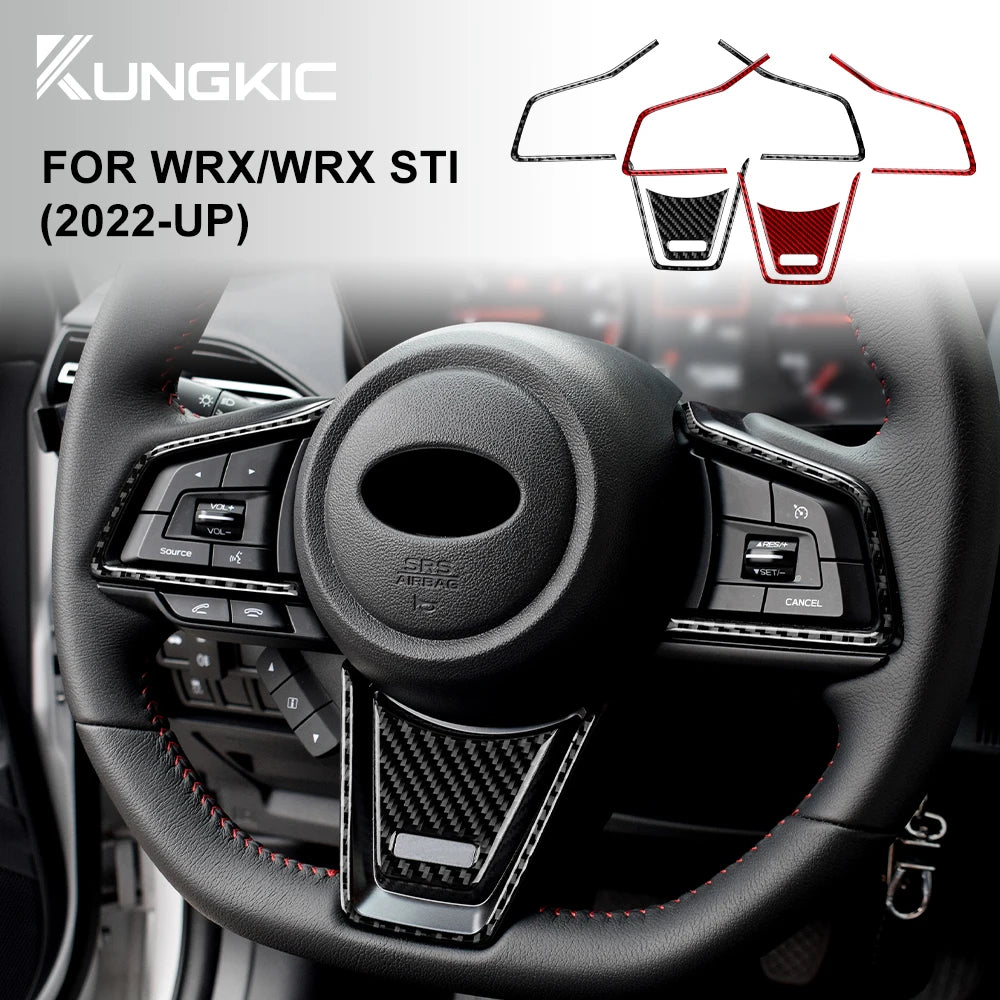 Real Carbon Fiber Steering Wheel Trim for WRX 2022-2024 – Car Accessories | MotorWorld Marketplace