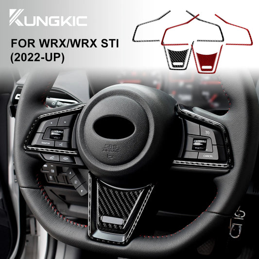 Real Carbon Fiber Steering Wheel Trim for WRX 2022-2024 – Car Accessories | MotorWorld Marketplace