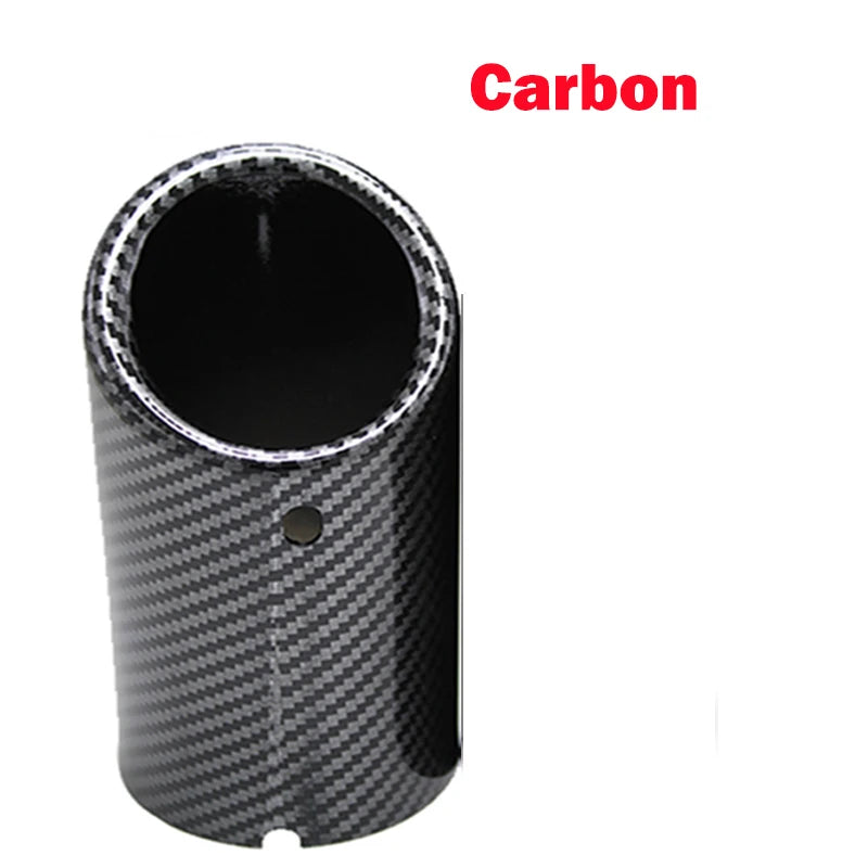 Audi VW Exhaust Muffler Tip Cover – Precision Fit Upgrade 1pcs Carbon Black – Car Accessories | MotorWorld Marketplace