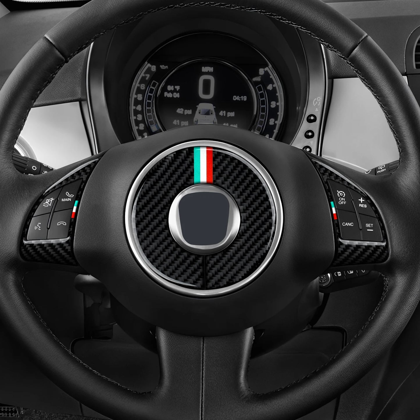 Carbon Fiber Steering Wheel Trim for Fiat 500/595 2007-2019 – Car Accessories | MotorWorld Marketplace