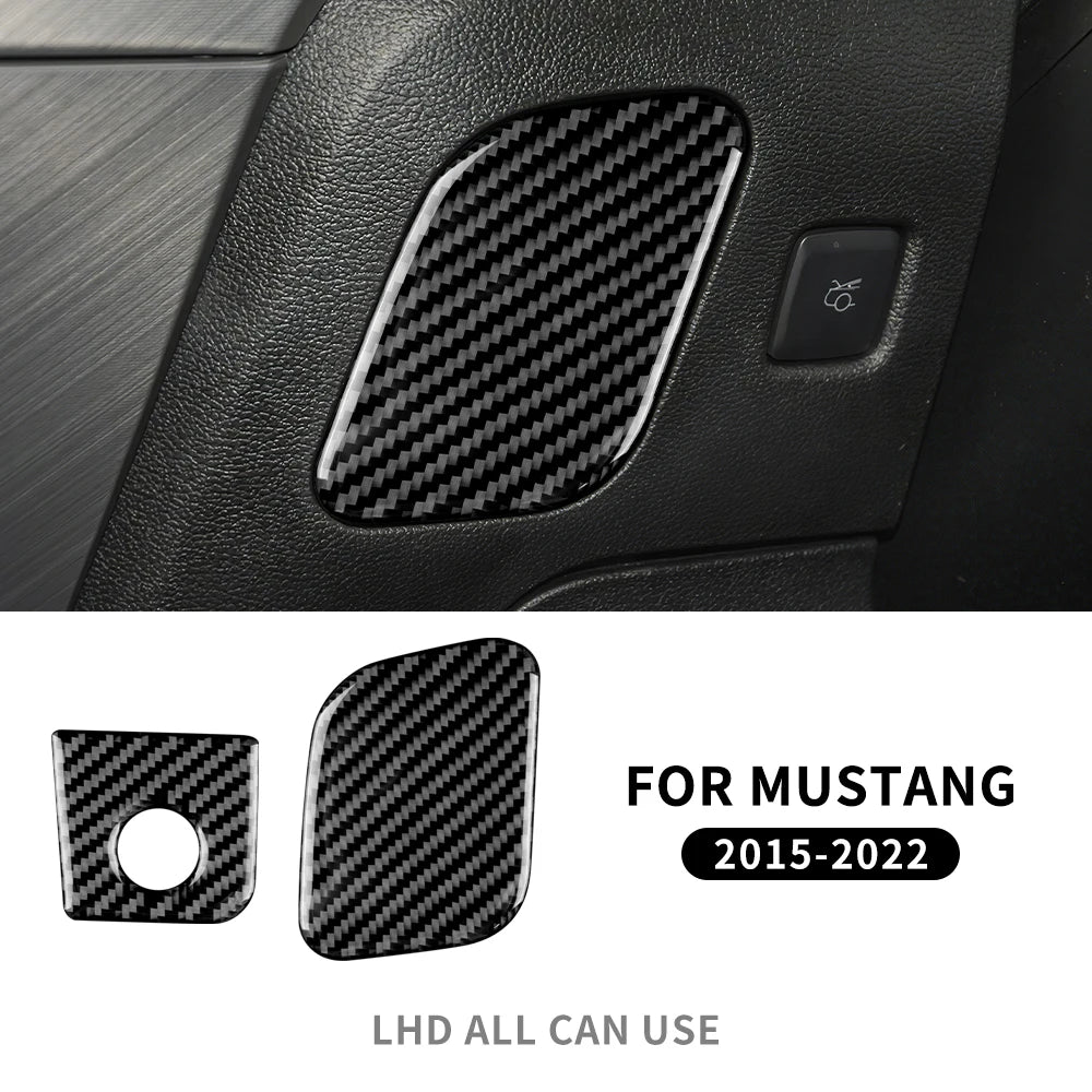Real Carbon Fiber Interior Trim for Ford Mustang 2015-2023 05 Soft Carbon – Car Accessories | MotorWorld Marketplace