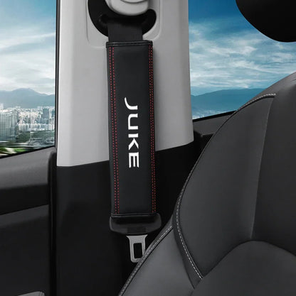 Premium Cowhide Seat Belt Protector Cover for Nissan Juke