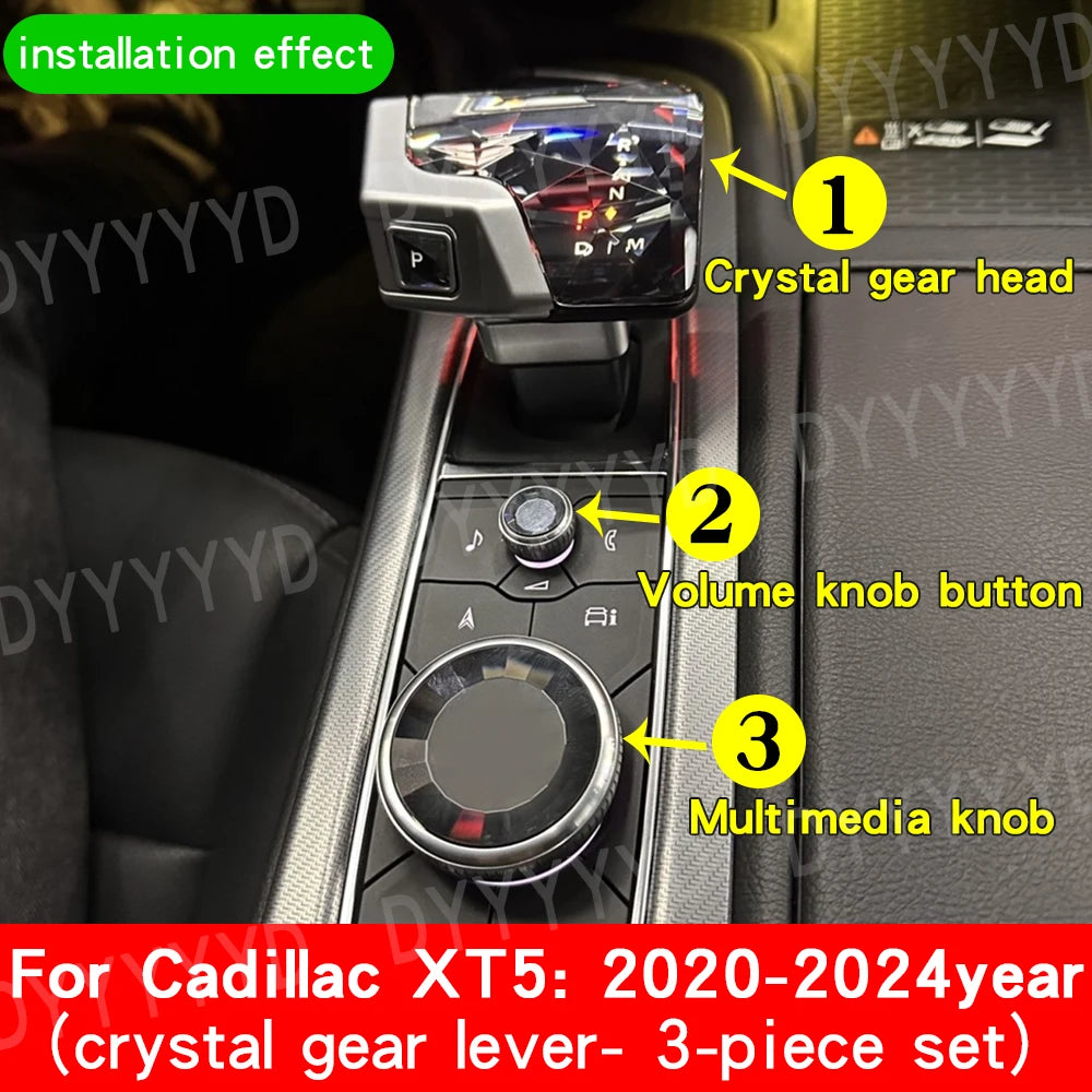 Crystal LED Gear Shift Knob for Cadillac CT5/CT6/XT4/XT5/XT6 For XT5 2020-2024 – Car Accessories | MotorWorld Marketplace