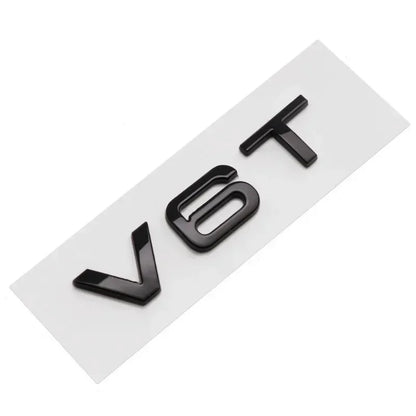 3D ABS V6T V8T Emblem Badge for Audi A4L A5 A6L S4 S5 A7