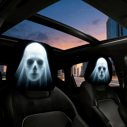 2pcs Universal Horror Face Car Headrest Covers, Dustproof B-03 – Car Accessories | MotorWorld Marketplace