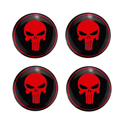 Universal 4pcs 56mm (2.2inch) Wheel Hubcap Stickers