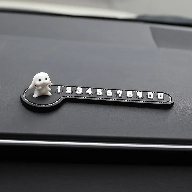 Cartoon Bunny Parking Card Set – Pro Temporary Stop Sign Lively – Car Accessories | MotorWorld Marketplace