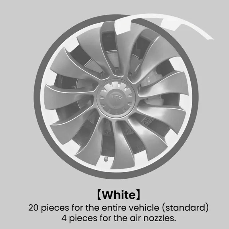 21" Uberturbine Wheel Cover Rim Protector for Tesla Y 21-24 21inch white China Mainland – Car Accessories | MotorWorld Marketplace