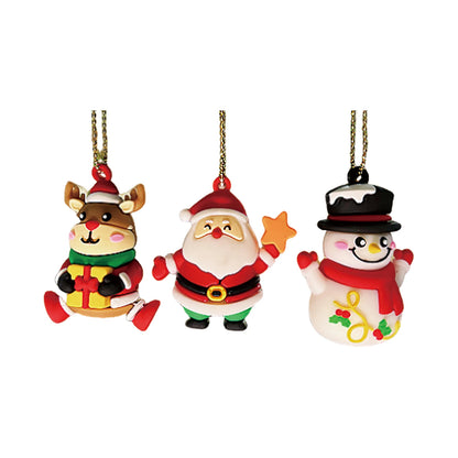 3/5Pcs Xmas Car Mirror Ornaments Set – Santa & Reindeer Decor – Car Accessories | MotorWorld Marketplace