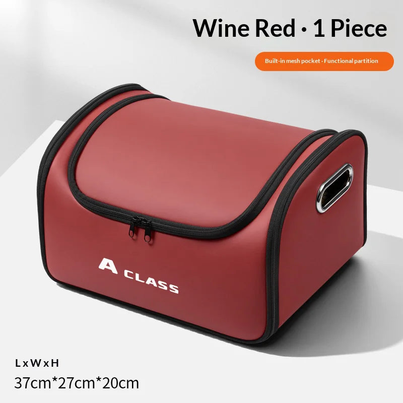Mercedes A Class Leather Trunk Organizer Folding Storage Box Red – Car Accessories | MotorWorld Marketplace