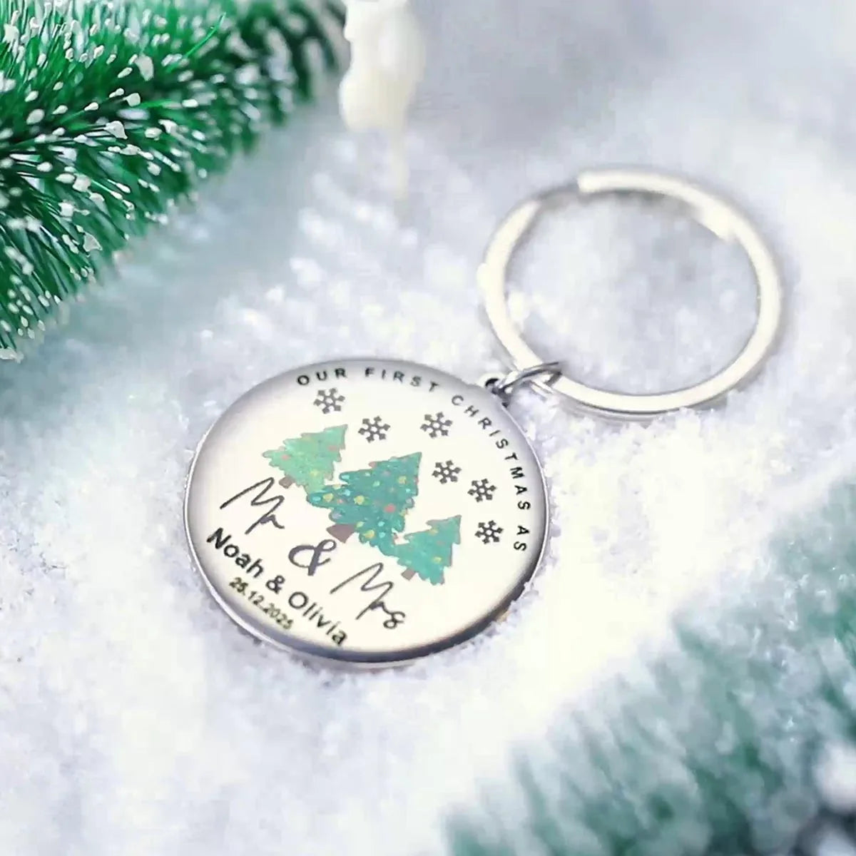 Custom Stainless Steel Keychain – Engraved Name & Date Gift – Car Accessories | MotorWorld Marketplace