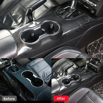 Carbon Fiber Gear Shift Panel Trim for Mustang GT 15-21