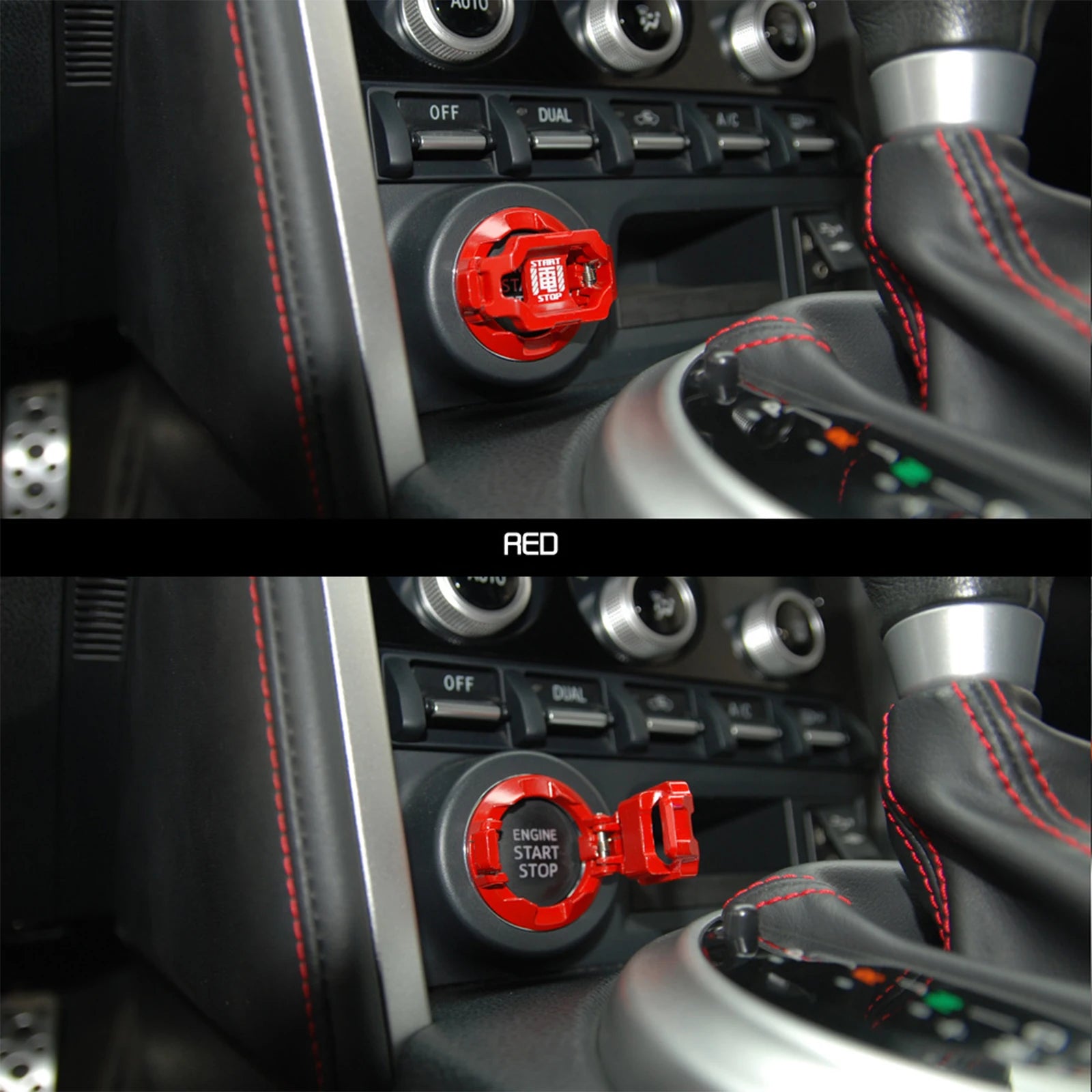 Red Engine Start Stop Button Cover – Pro Ignition Upgrade – Car Accessories | MotorWorld Marketplace