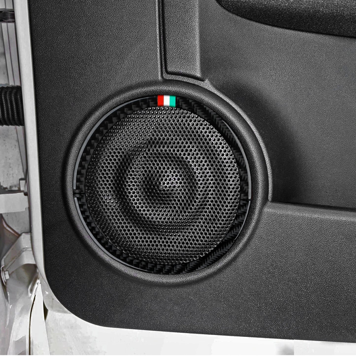 (NOT SOLD TO USA) Fiat 500/595C/695C Carbon Fiber Door Speaker Trim Strips – Car Accessories | MotorWorld Marketplace