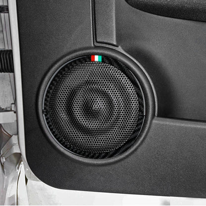 (NOT SOLD TO USA) Fiat 500/595C/695C Carbon Fiber Door Speaker Trim Strips – Car Accessories | MotorWorld Marketplace