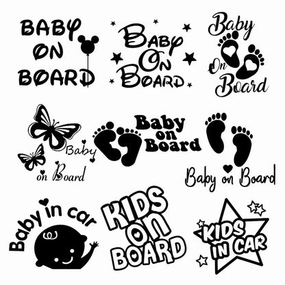 Autocollant pour voiture avec bébé à bord