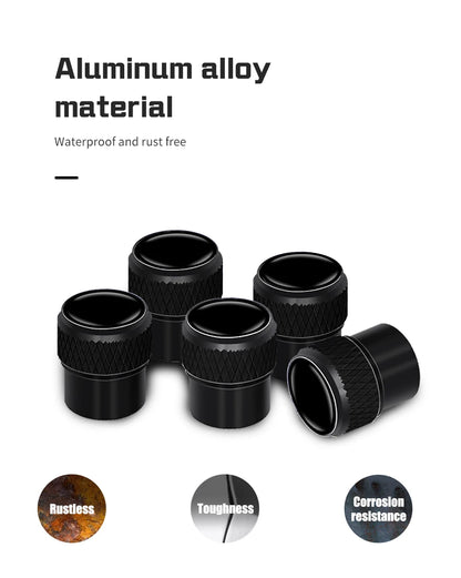 GMC Metal Valve Stem Caps Set of 4