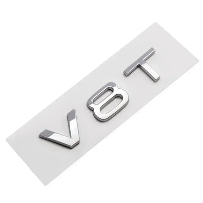 3D ABS V6T V8T Emblem Badge for Audi A4L A5 A6L S4 S5 A7