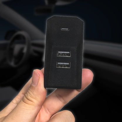 Tesla Model Y/3 Glovebox USB Hub Type-C Splitter Dock
