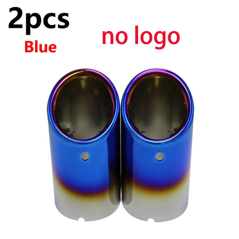Audi VW Exhaust Muffler Tip Cover – Precision Fit Upgrade 2pcs Blue – Car Accessories | MotorWorld Marketplace
