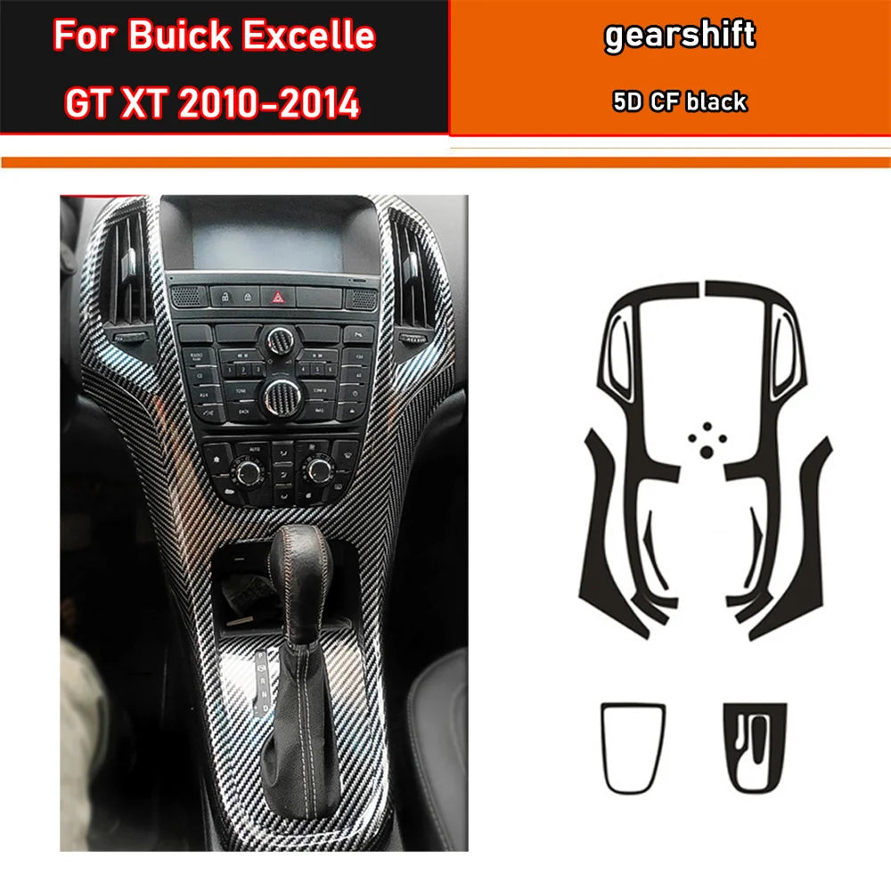 Film de protection en fibre de carbone pour panneau de vitesses Buick Excelle GT XT 10-14
