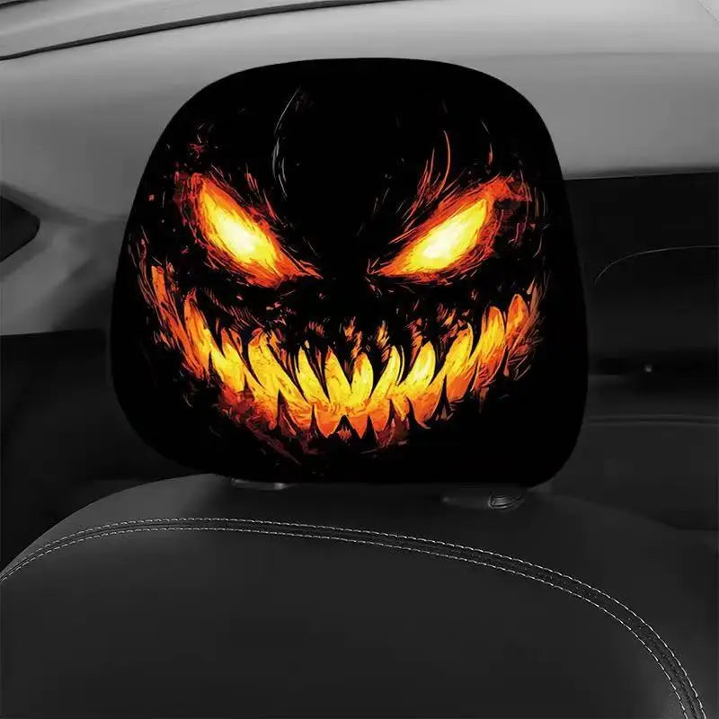 2Pcs Halloween Pumpkin Headrest Covers Universal Double-Sided A1 – Car Accessories | MotorWorld Marketplace