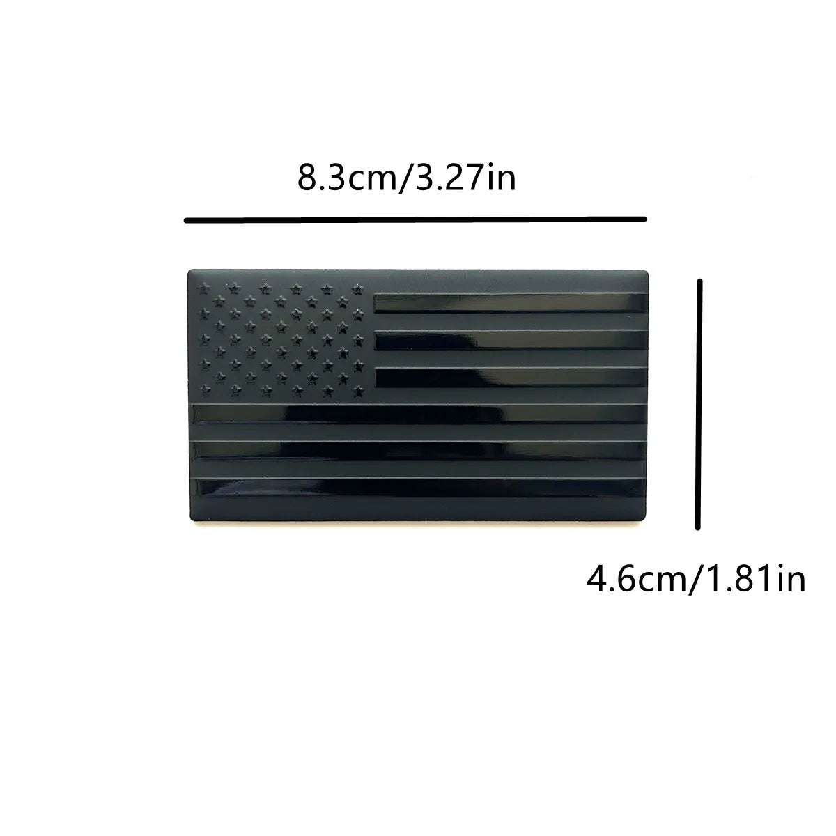 Aluminum Alloy US Flag Emblem Badge—Trunk/Side Car Decor – Car Accessories | MotorWorld Marketplace