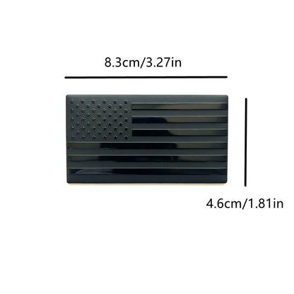 Aluminum Alloy US Flag Emblem Badge—Trunk/Side Car Decor – Car Accessories | MotorWorld Marketplace