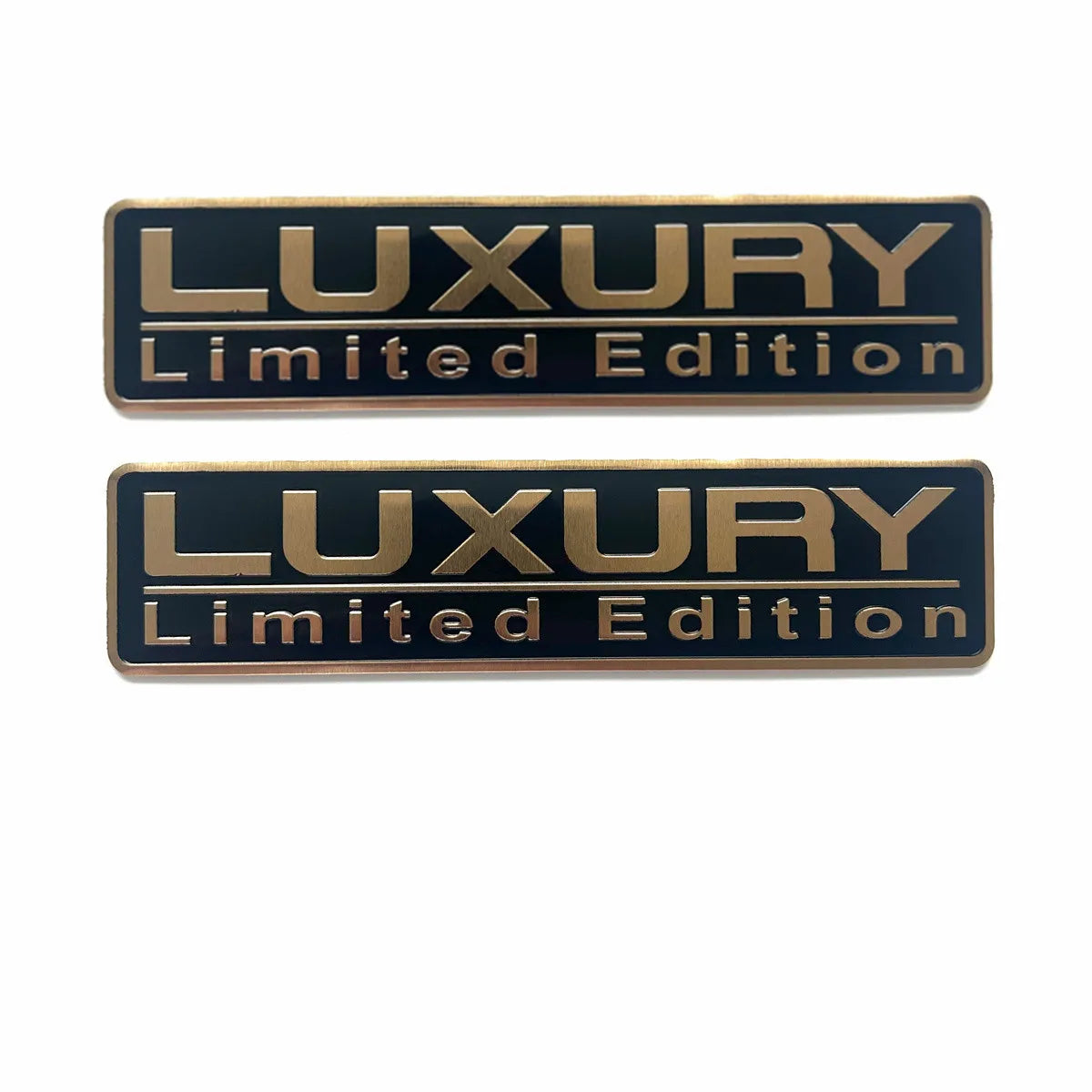 Universal 2PCS Luxury Limited Edition Metal Car Trunk Emblem Badge