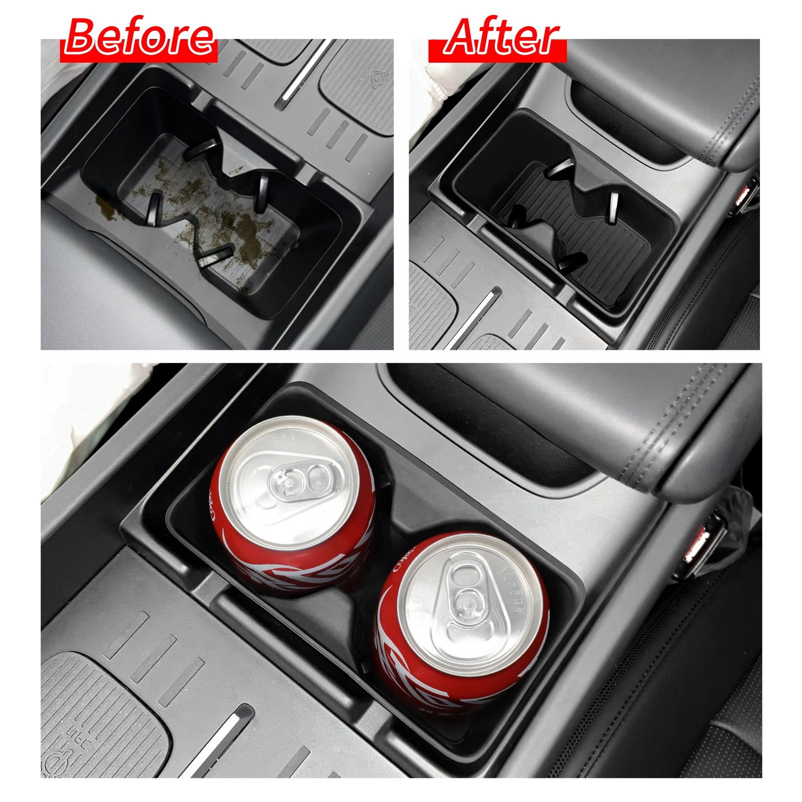 Hyundai Santa Fe 2024 Cup Holder Silicone Tray Organizer – Car Accessories | MotorWorld Marketplace