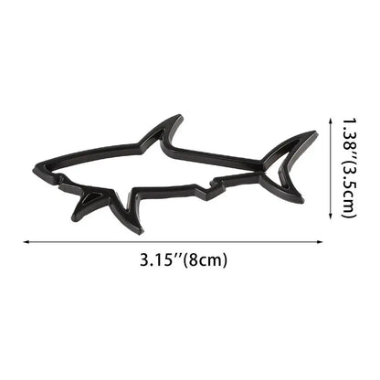 3D Metal Shark Emblem Badge – Premium Car & Bike Styling