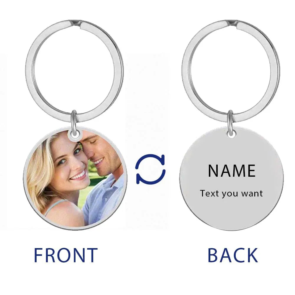 Custom Photo Keychain – Stainless Steel, Ideal Gift for Pros photo - text -6 – Car Accessories | MotorWorld Marketplace