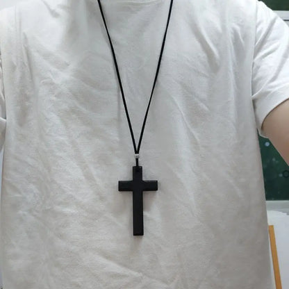 Wood Cross Rearview Mirror Ornament – Safe Driving Gift