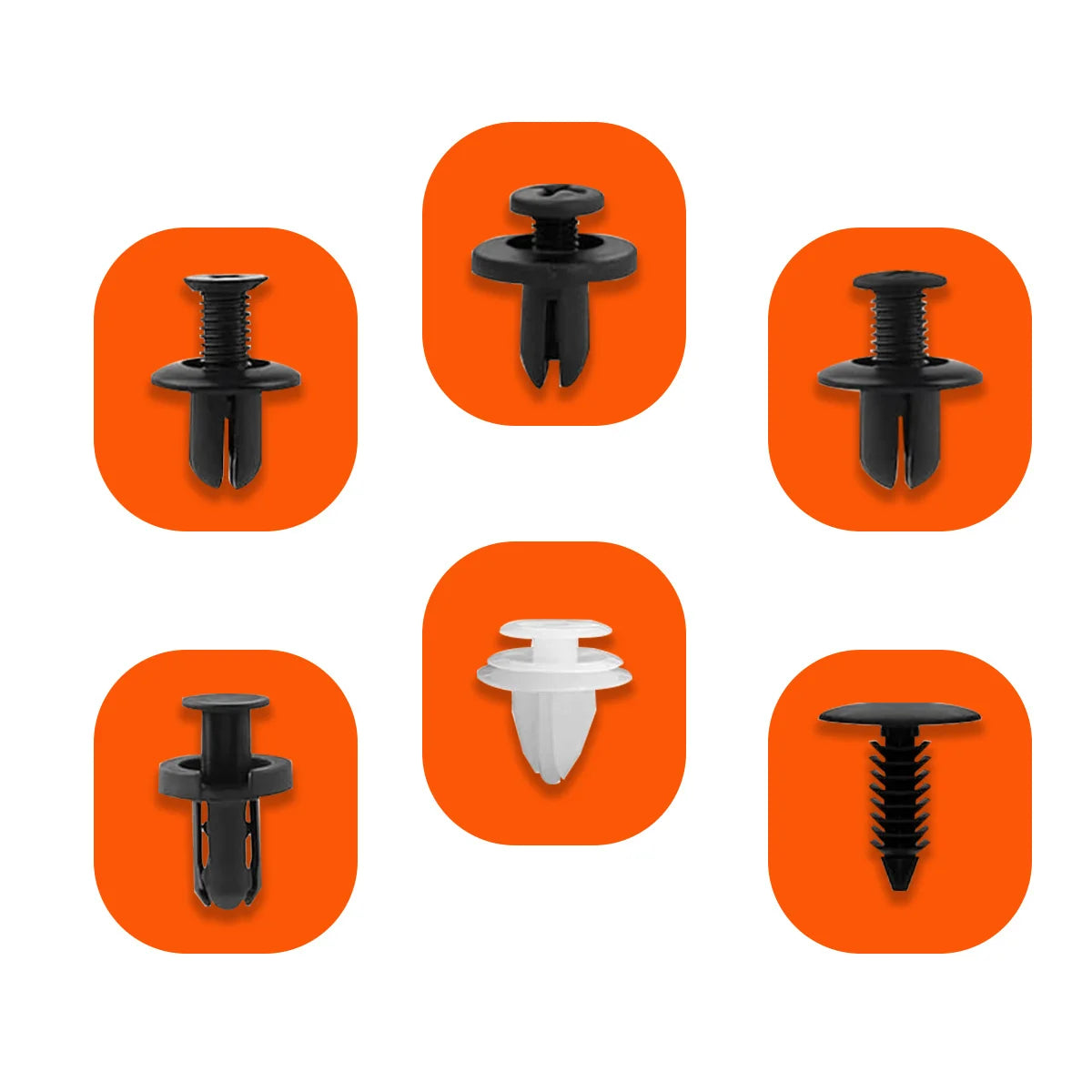 Kit de 100 clips de fixation pour pare-chocs - Pro Auto Rivets Fasteners