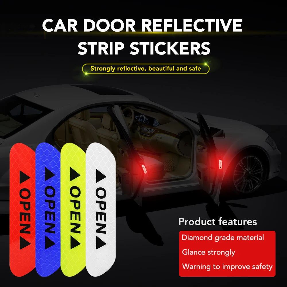 Car Door Warning Reflector Tape for Dacia Duster Logan Sandero
