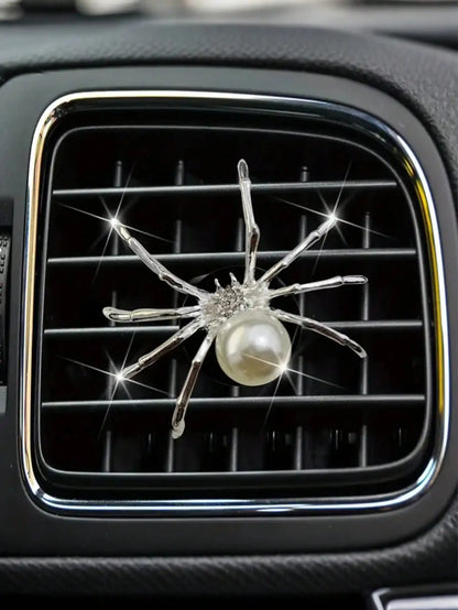 Spider Car Vent Clip – Halloween Decor & Aromatherapy Accessory white – Car Accessories | MotorWorld Marketplace