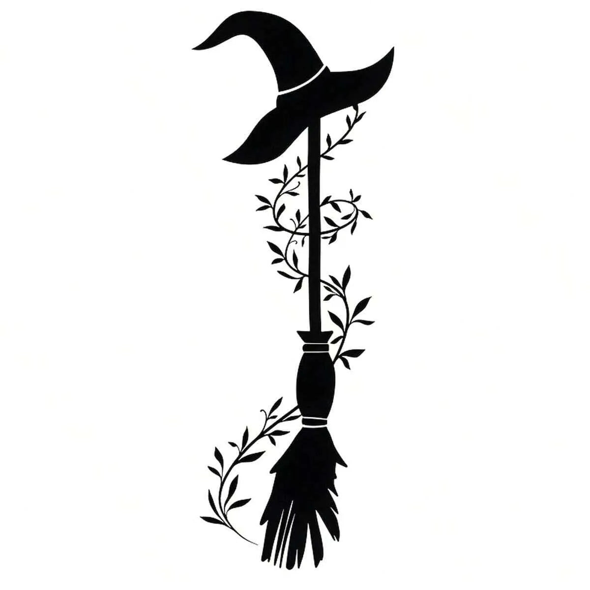 Witch Broom Car Stickers – Halloween Auto & Home Decor black – Car Accessories | MotorWorld Marketplace