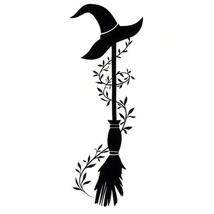 Witch Broom Car Stickers – Halloween Auto & Home Decor black – Car Accessories | MotorWorld Marketplace