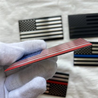 Aluminum Alloy US Flag Emblem Badge—Trunk/Side Car Decor – Car Accessories | MotorWorld Marketplace